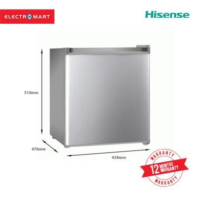Single Door Refrigerator - Silver - 46L - Ref 046 Dr