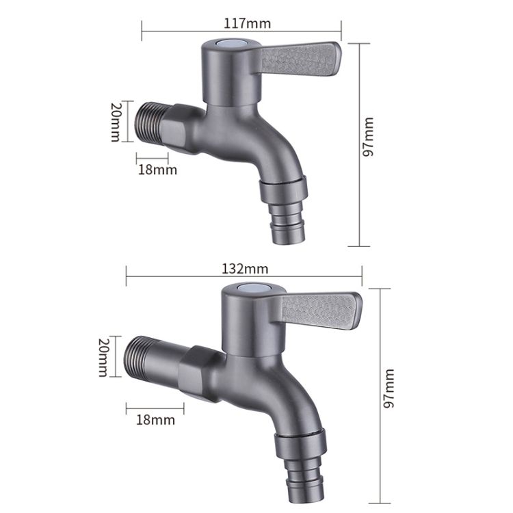 Stainless Washing Hine Water Tap ,Spec: Medium Long Type