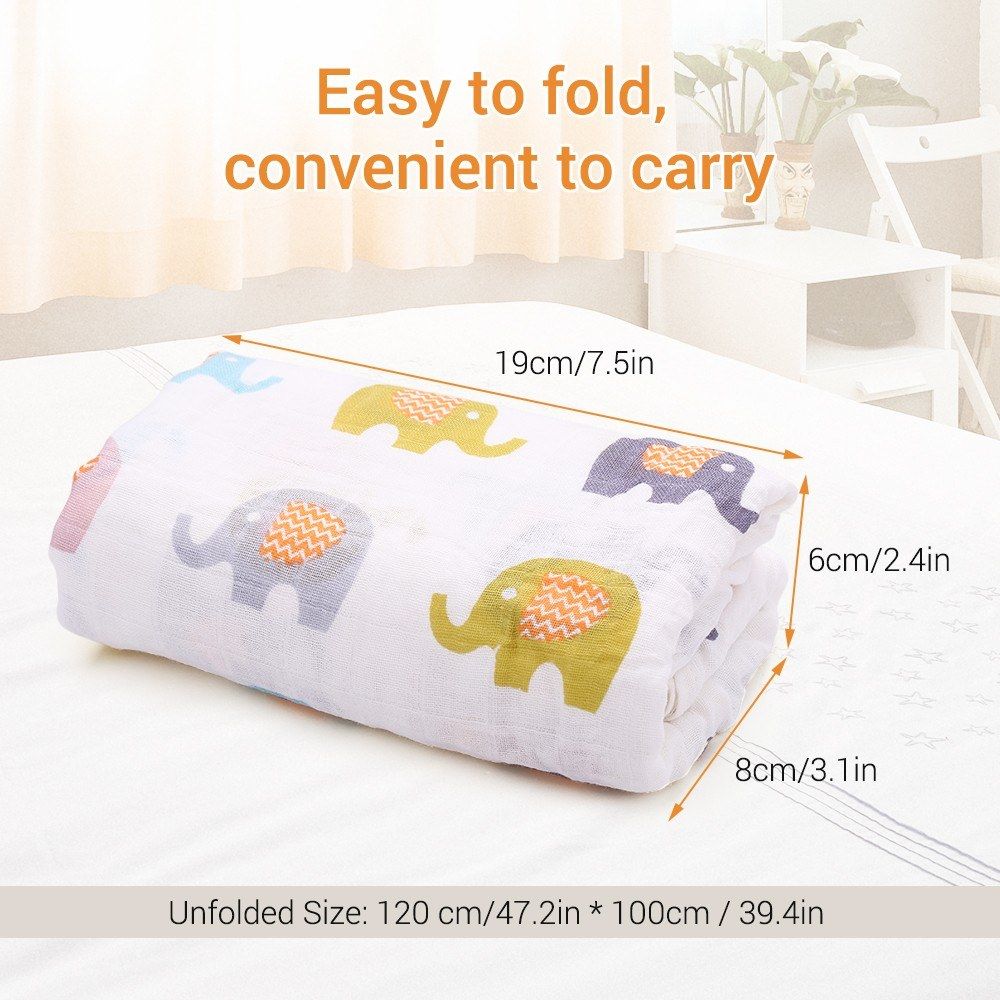Baby Blanket Pure Cotton Blankets Soft   Breathable Portable