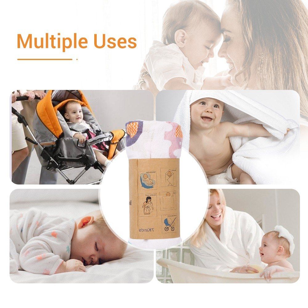 Baby Blanket Pure Cotton Blankets Soft   Breathable Portable
