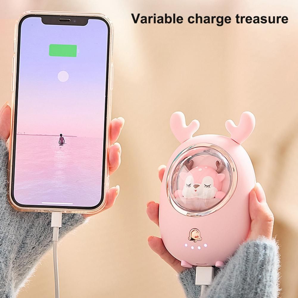 Two In One Card Cute Portable Hand Warmer