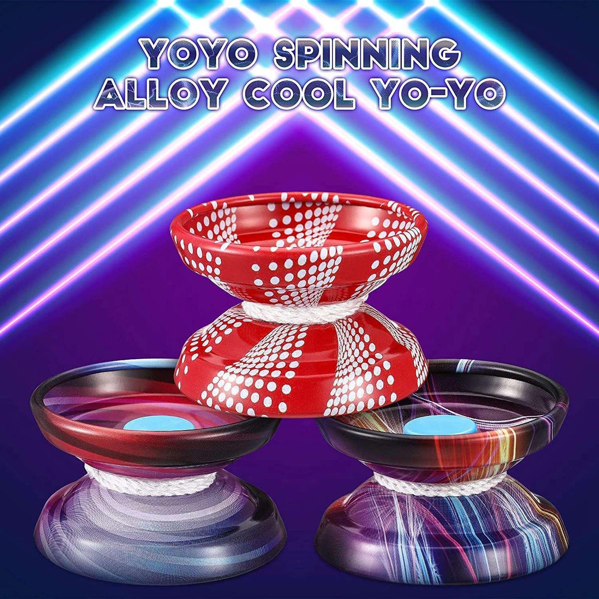 5Pcs Alloy Responsive Yoyo Balls for Beginners, Adults P