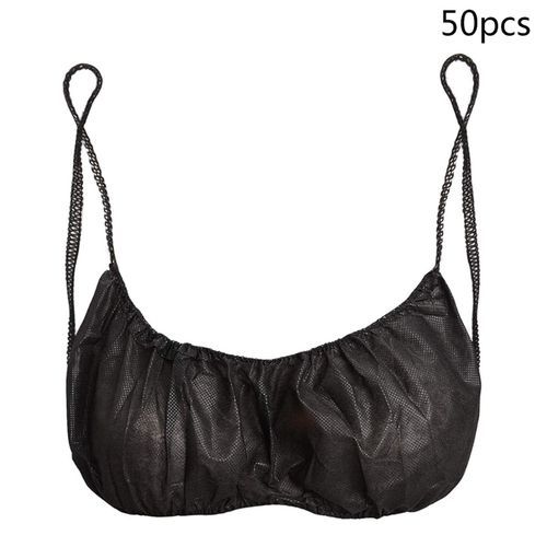 50Pcs Women Disposable Bras Elastic S Spa Top Underwear Non-woven
