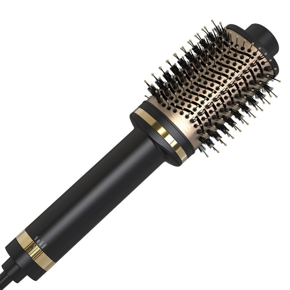 Hot Air Brush & Volumizer Multifunctional 3 In 1 Hair Dryer Hair Curler Straightener Comb Electric Blow Dryer with Comb