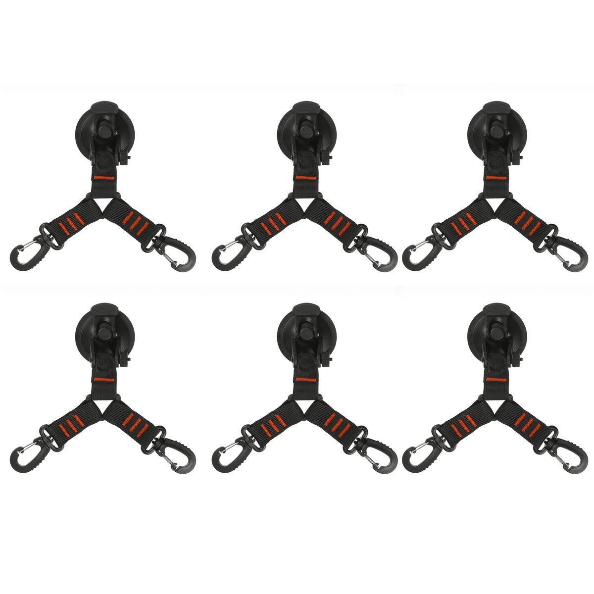 6pcs 360° Rotation Suction Cup Hook Portable Heavy Duty