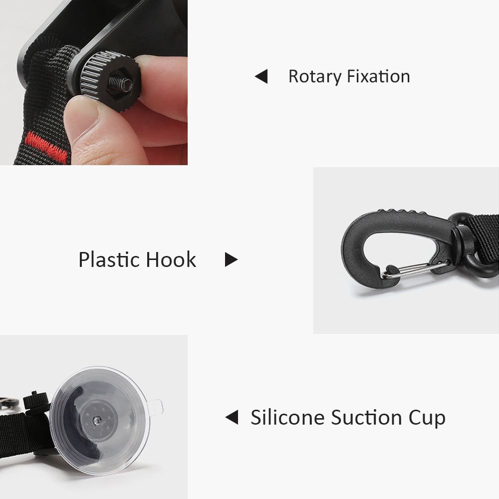 6pcs 360° Rotation Suction Cup Hook Portable Heavy Duty