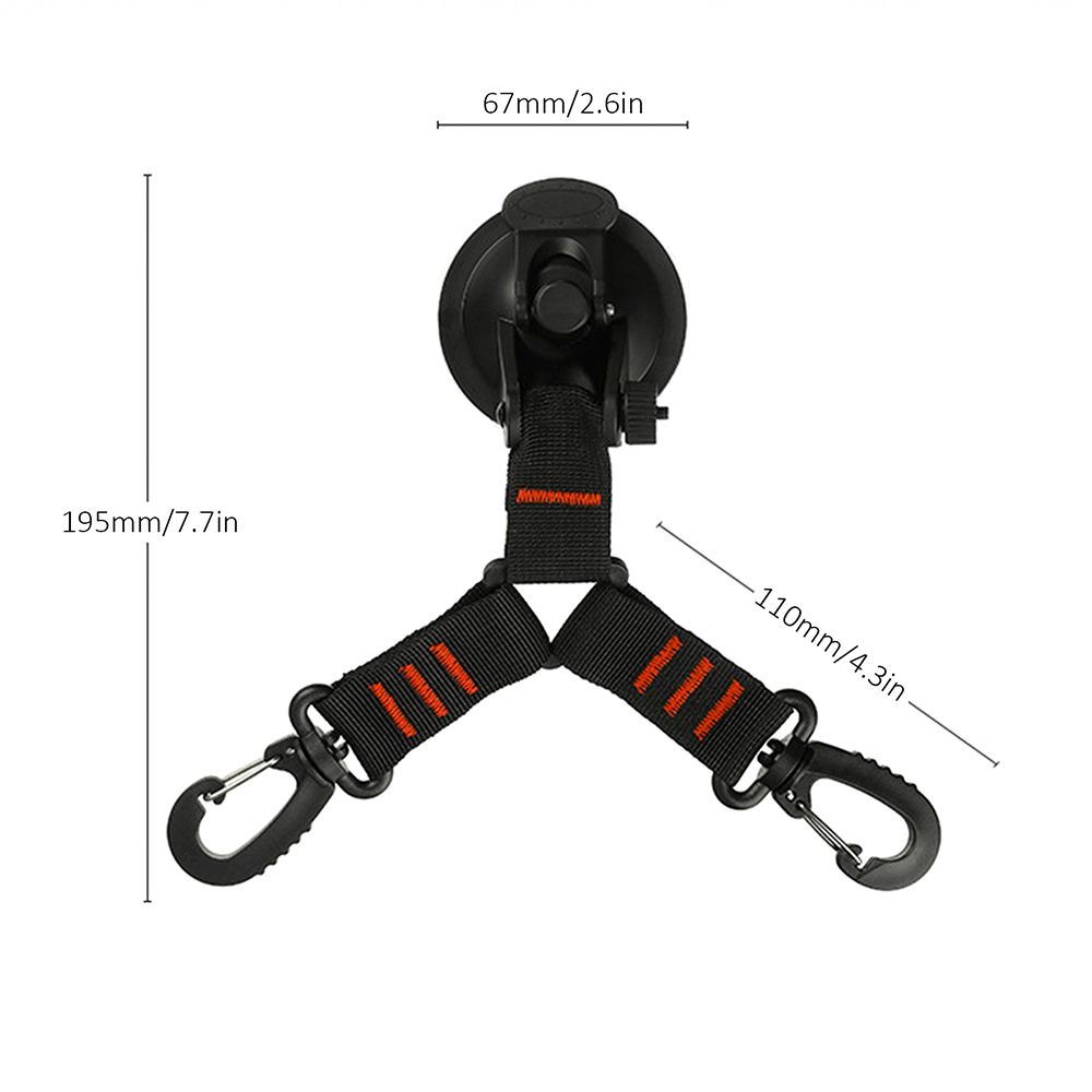 6pcs 360° Rotation Suction Cup Hook Portable Heavy Duty