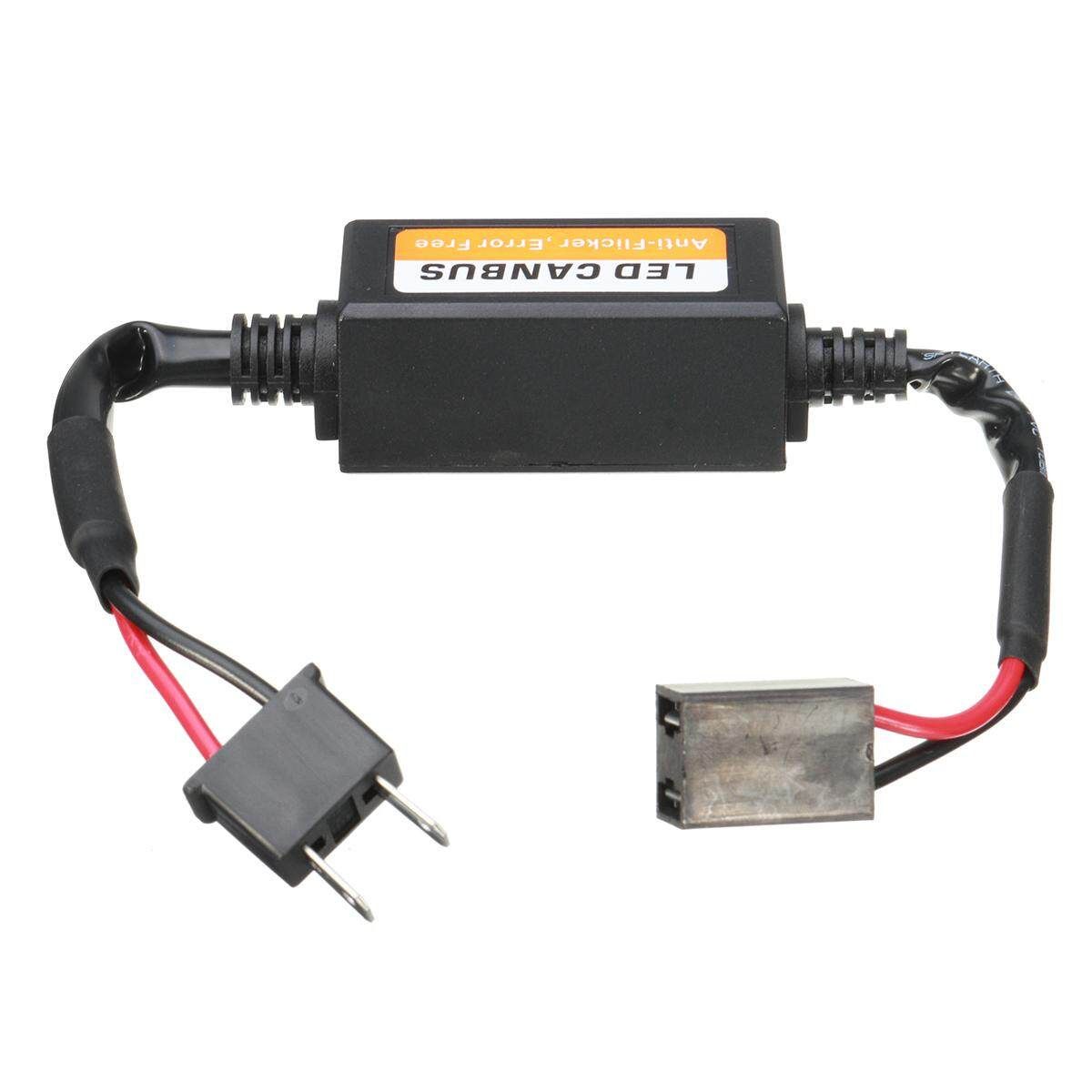 1 Pair H7 LED Headlight Canbus Error Free Anti Flicker Resistor Canceller Decode