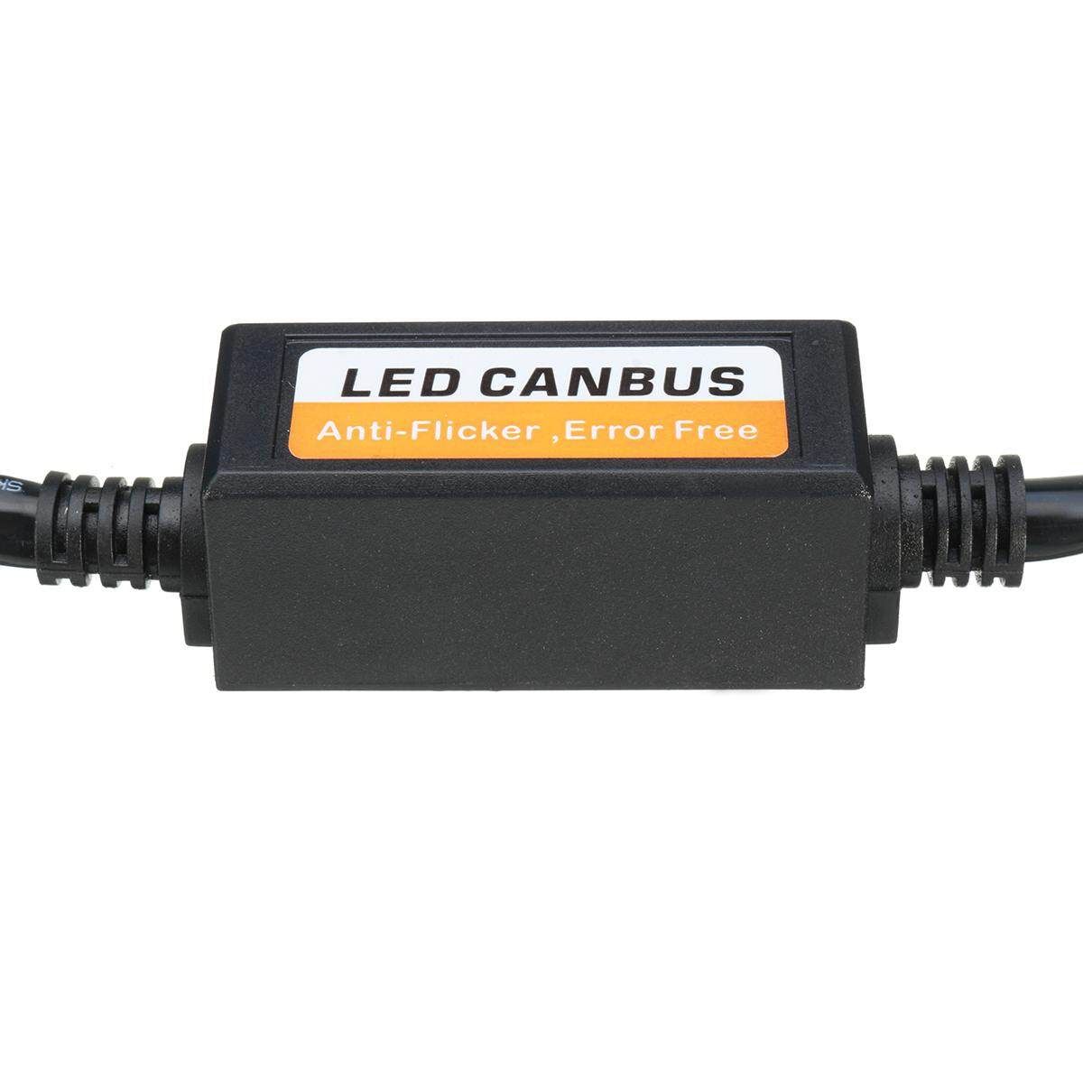 1 Pair H7 LED Headlight Canbus Error Free Anti Flicker Resistor Canceller Decode