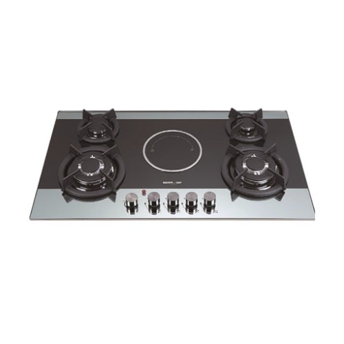 Tempered Glass - 4 GAS & 1 ELECTRIC Built-In Hob Gas Cooker With Safety Device - 8mm - Rc-gh3f