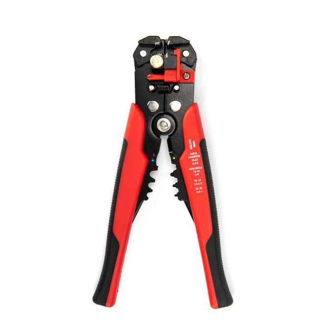 8-in H Ele Tri Ian's Wire Plier Multifun Tional Plier Automati  Wire Stri Er-red Bla K-210*108mm