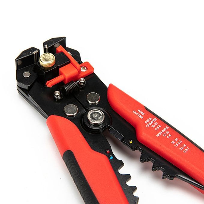8-in H Ele Tri Ian's Wire Plier Multifun Tional Plier Automati  Wire Stri Er-red Bla K-210*108mm
