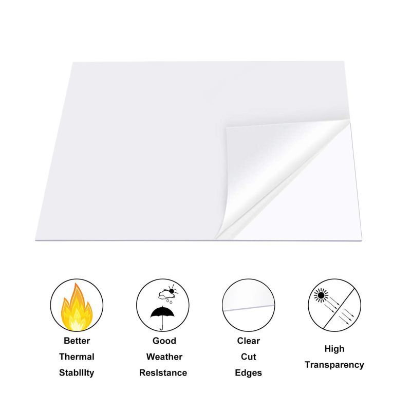 200x200mm Transparent Plexiglass Plate Acrylic Sheet