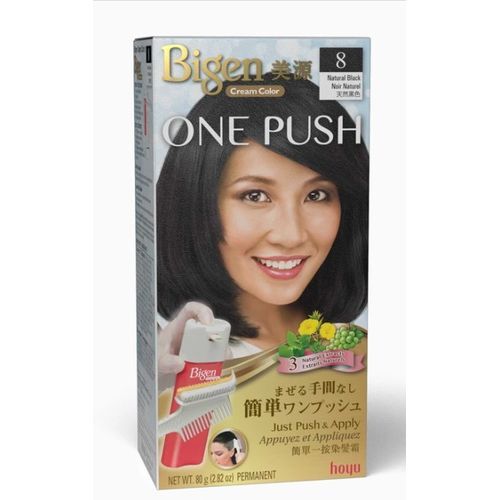 Hoyu Bigen Cream Color One Push  Natural Black 8