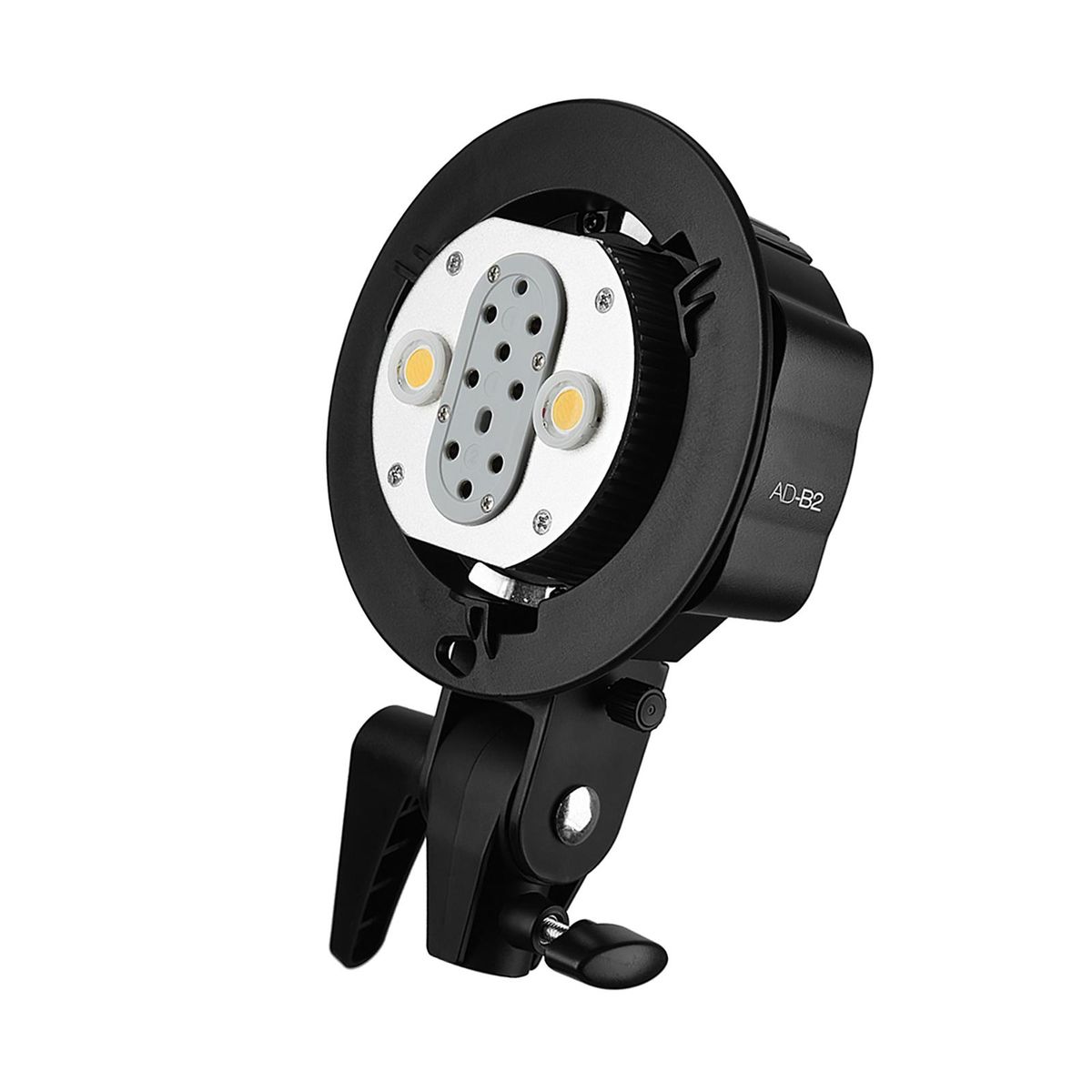 WITSTRO AD-B2 AD200 Dual Power Flash Head Bowens Mount Double Tube Light Head Bracket for AD200 Portable Flash Speedlite