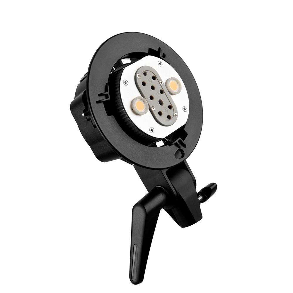 WITSTRO AD-B2 AD200 Dual Power Flash Head Bowens Mount Double Tube Light Head Bracket for AD200 Portable Flash Speedlite