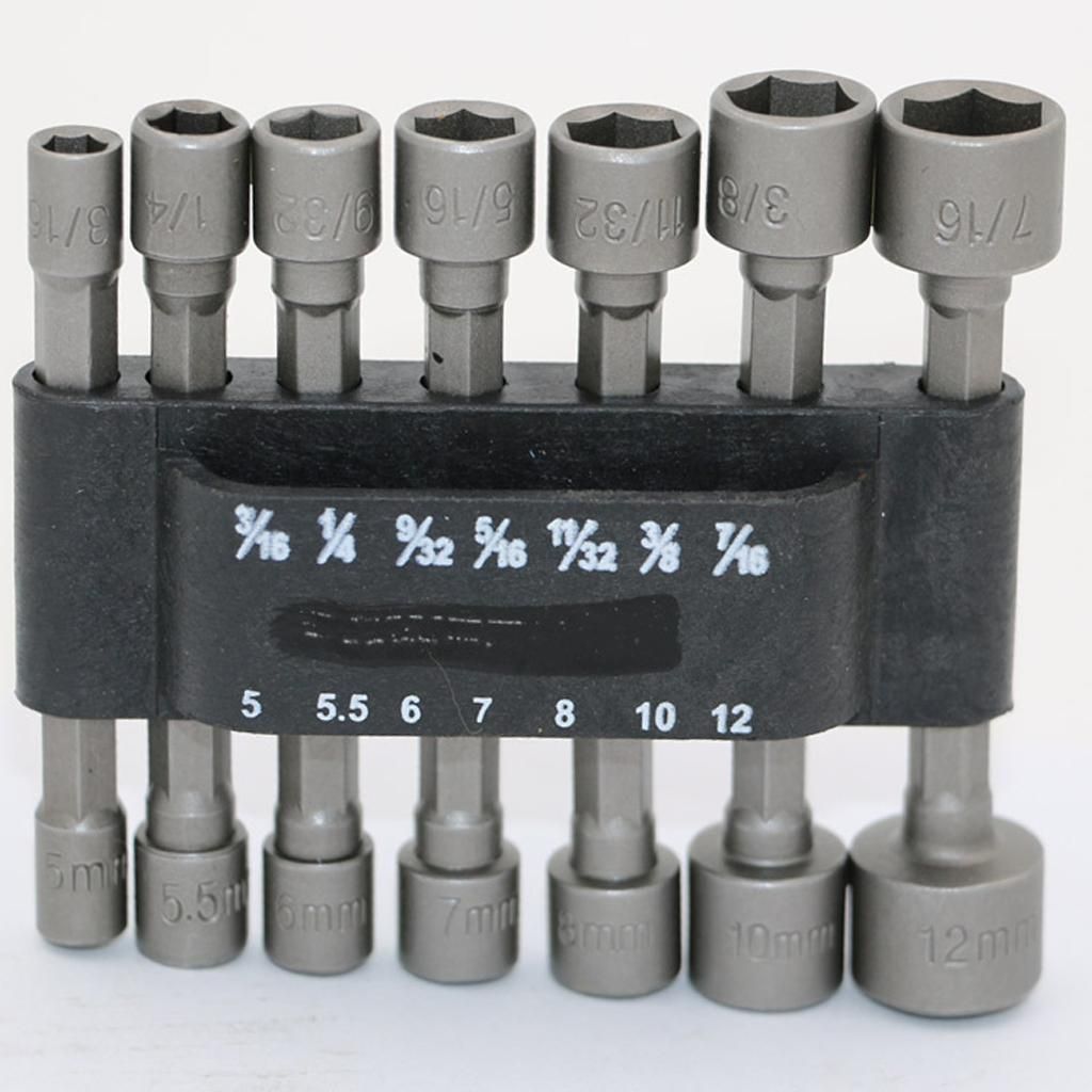 Power Hexagon Socket Set Extension 5-13mm Adapter DIY Household Tools
