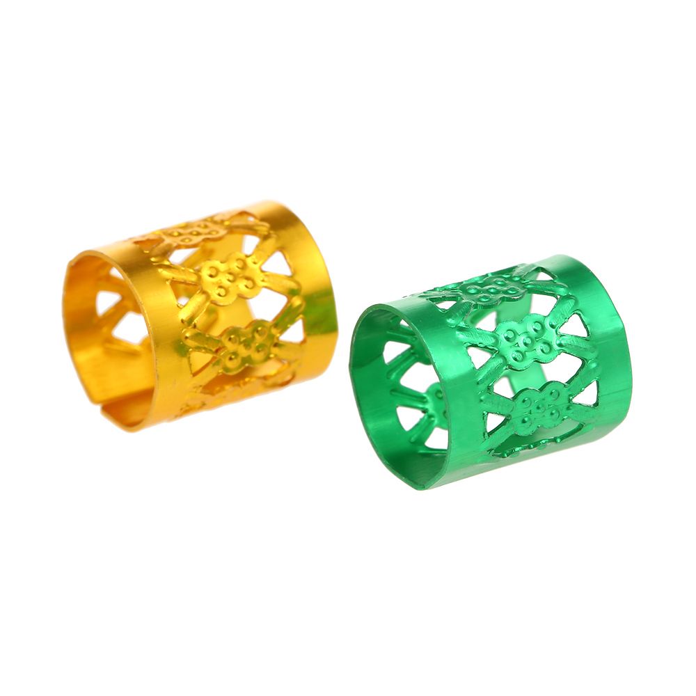 100pcs Dreadlocks Hair Accessories Hair Rings Cuffs Metal