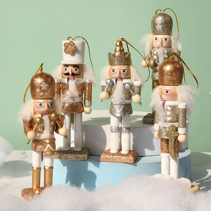 Cute Wooden Decoration Nutcracker Puppet Man Christmas Tree