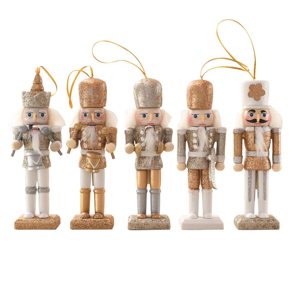 Cute Wooden Decoration Nutcracker Puppet Man Christmas Tree