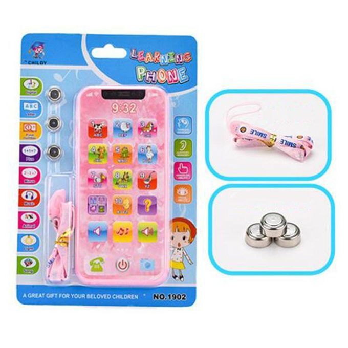 Children Cellphone Mobile Phone Touch Screen Music-Pink
