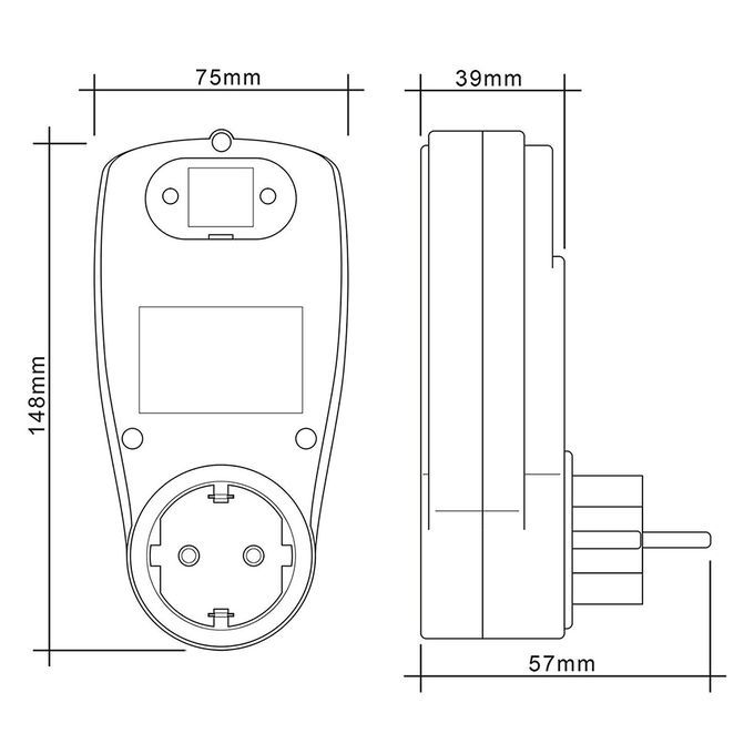 Digital Wattmet  Meter Energy Meter Voltage Chart
