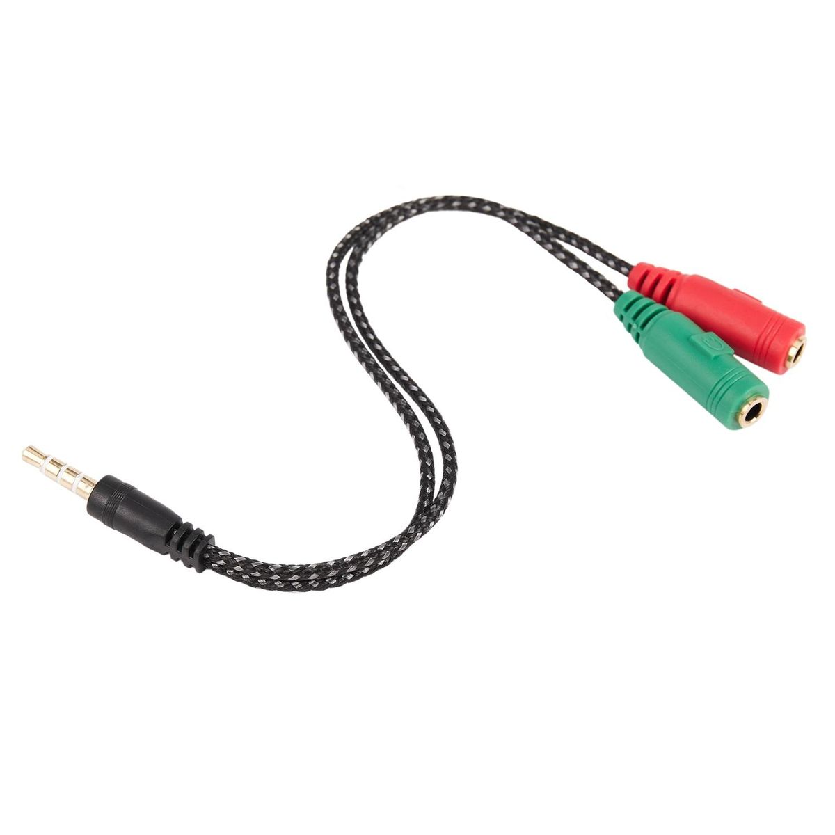 1 Pcs Cable Adapter 2 In 1 Splitter 4 Pole 3.5mm Audio Cable