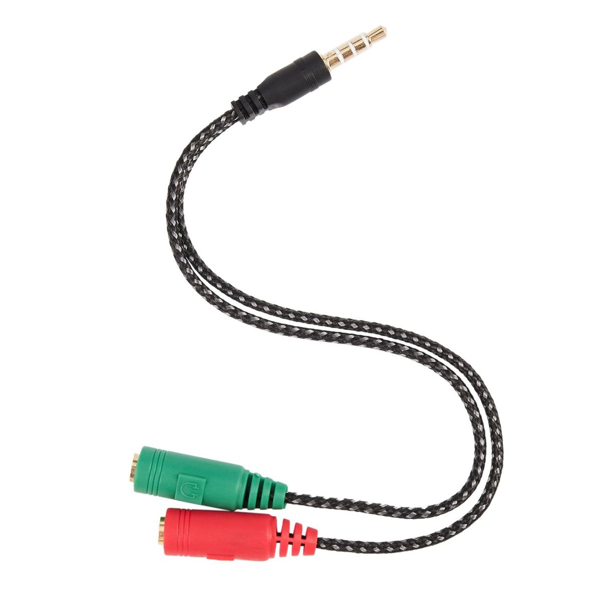 1 Pcs Cable Adapter 2 In 1 Splitter 4 Pole 3.5mm Audio Cable