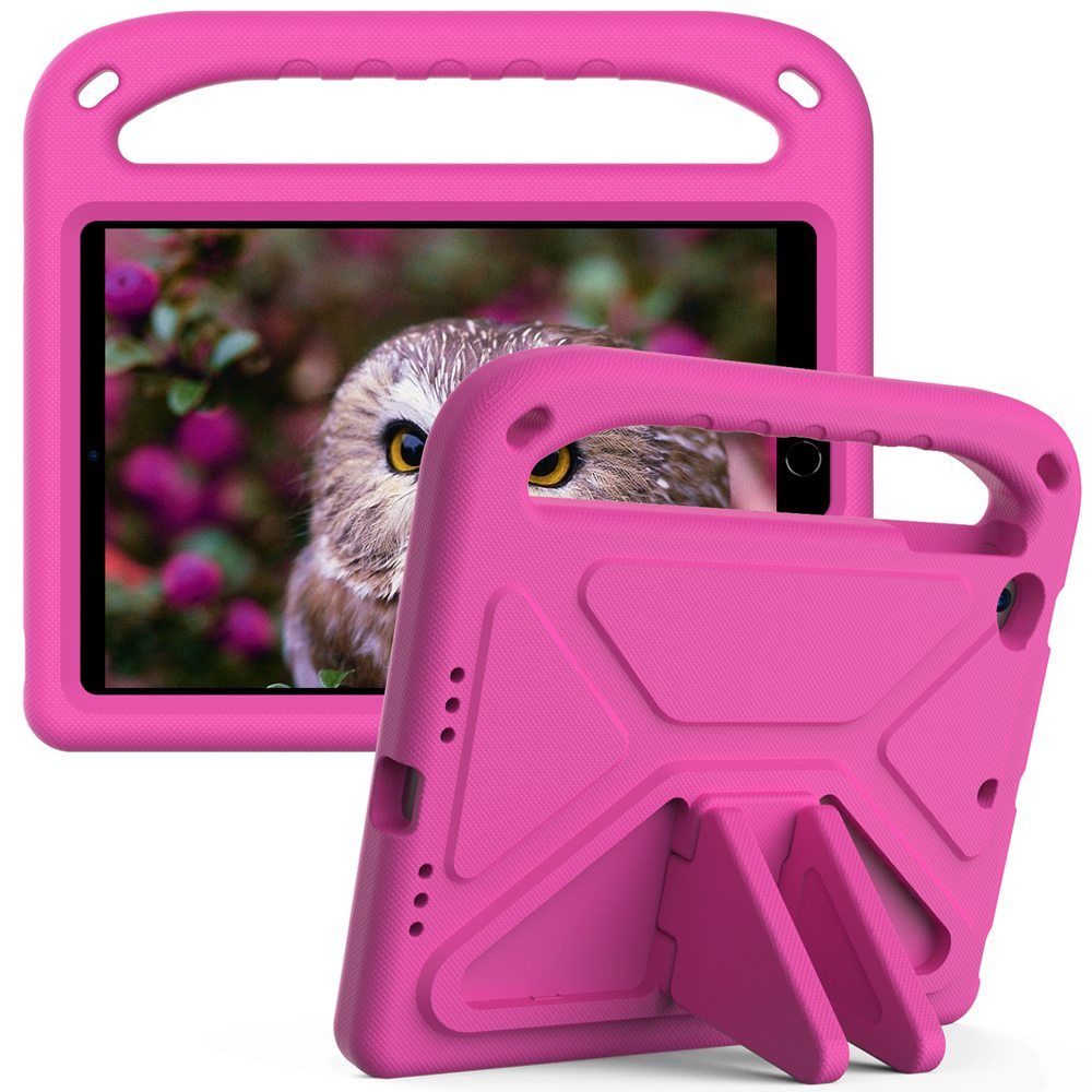 For Ipad Mini 1 2 3 4 5 Case,  Stand Shock Proof Non-toxic EVA Full Body Kids Children Tablet Cover For Ipad Mini Case-Rose Red