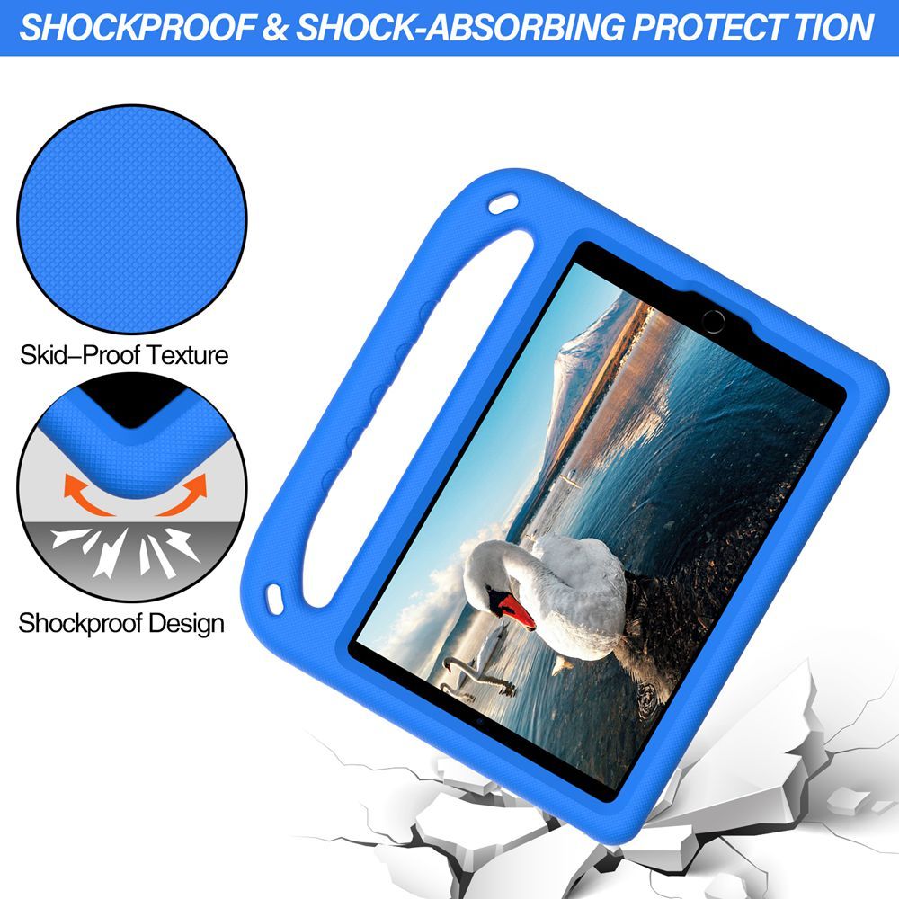 For Ipad Mini 1 2 3 4 5 Case,  Stand Shock Proof Non-toxic EVA Full Body Kids Children Tablet Cover For Ipad Mini Case-Rose Red