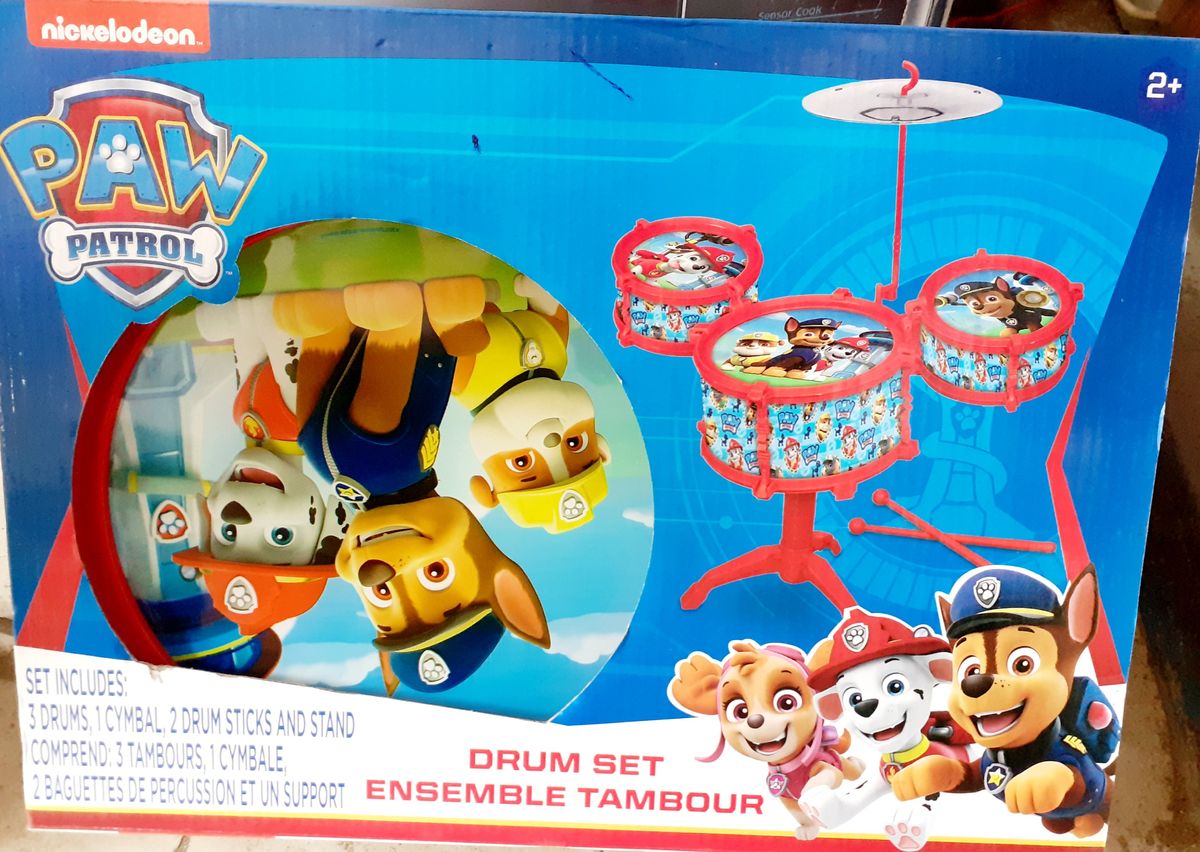 What Kids Want Paw Patrol Drum Kit Set