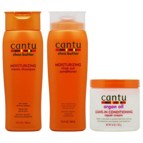 Moisturizing Shampoo & Conditioner + Argan Oil Leave-in Conditioner