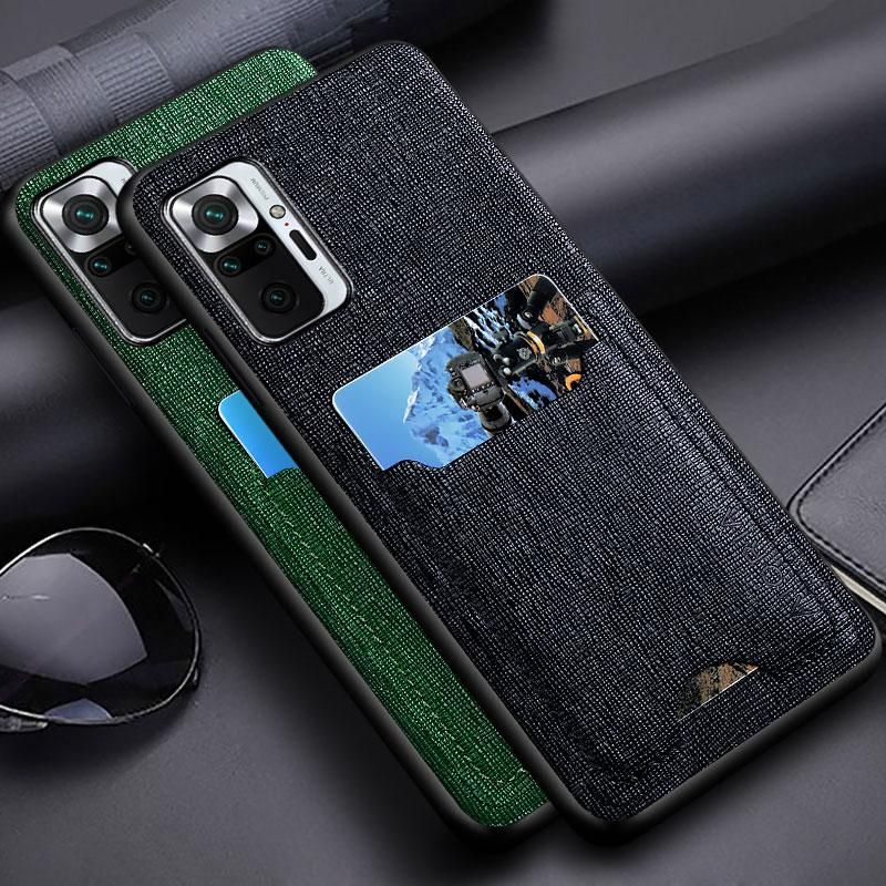 Card slot bag holder case for Xiaomi Redmi Note 10 Pro Max 5G 10s Funda PU leather luxury cover for Redmi Note 10 Pro case