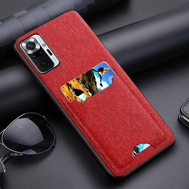 Card slot bag holder case for Xiaomi Redmi Note 10 Pro Max 5G 10s Funda PU leather luxury cover for Redmi Note 10 Pro case