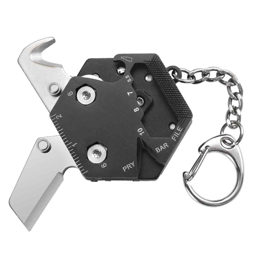 Folding Coin Keychain Fold Mini Gear Pocket Knifes-Tool