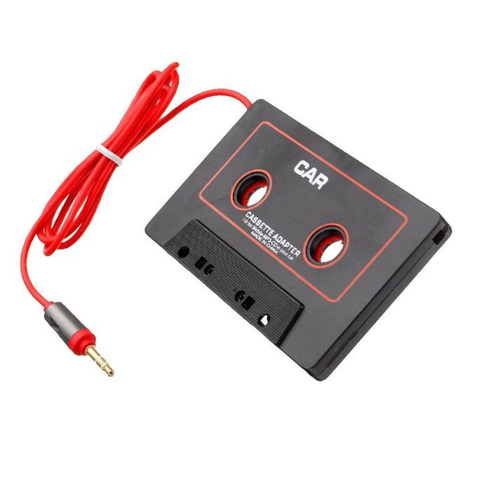 Car Cassette Adaptor 3.5mm AUX   Tape Converter For IPod MP4, Black