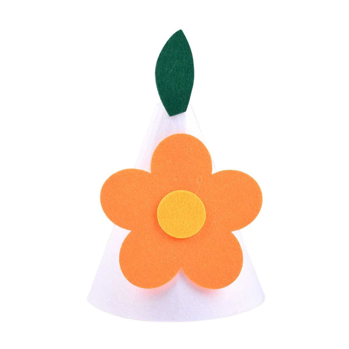 Birthday Cone Hat Kids Baby Shower Party Hat White