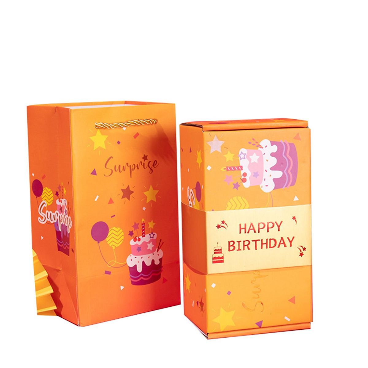 Well-designed Gift Box Surprise Bounce Gift Box Set for Gifting Yellow