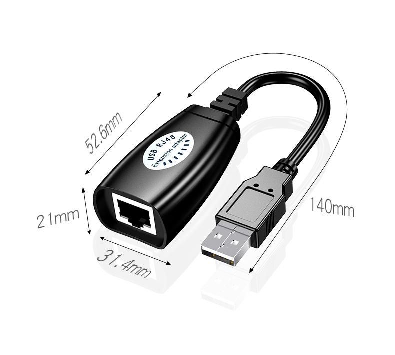 USB Extender 50m USB Extension Signal Amplifier usb2.0 to RJ45 Network Extender