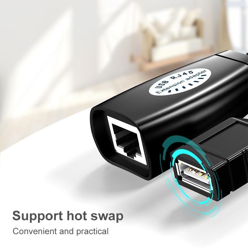 USB Extender 50m USB Extension Signal Amplifier usb2.0 to RJ45 Network Extender