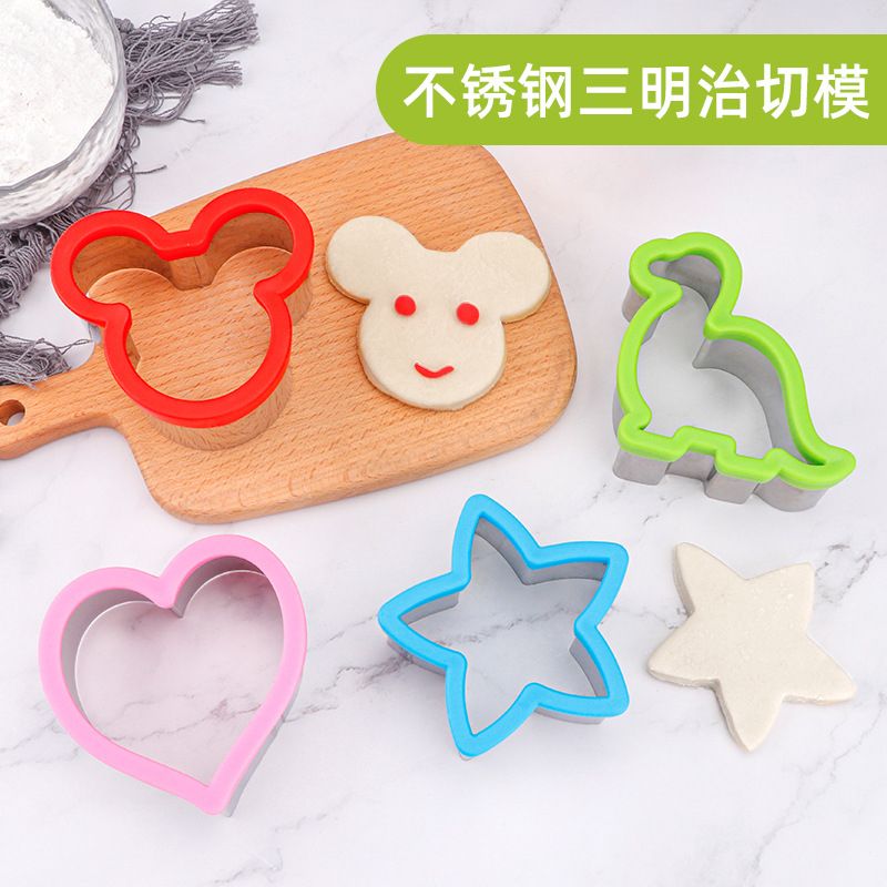 Spot Kitchen Tools Stainless Steel Cartoon Sandwich Cutting