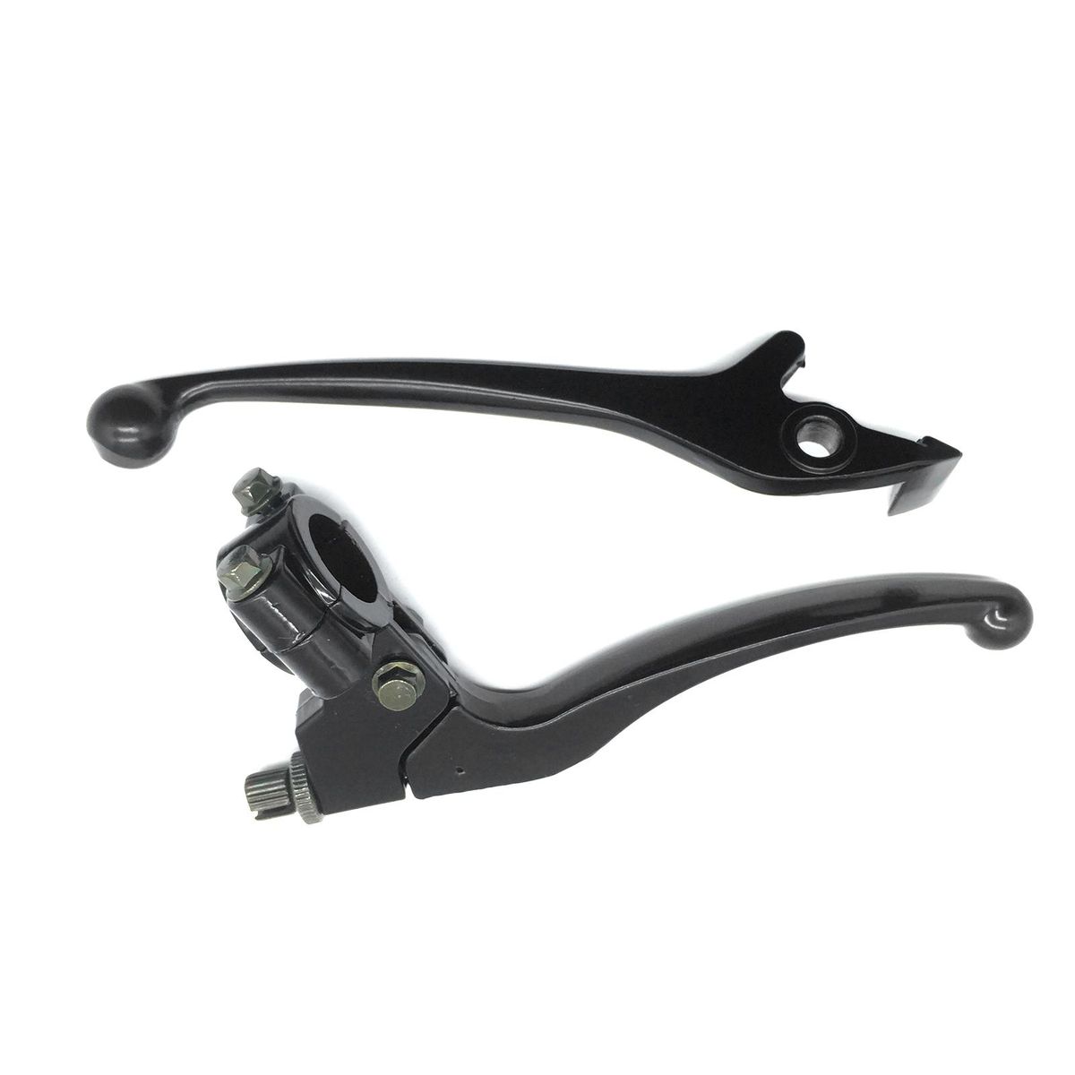 Black Clutch + Brake Lever Handle Set for 110cc 125cc 150cc Pit Pro Trail Dirt Bike