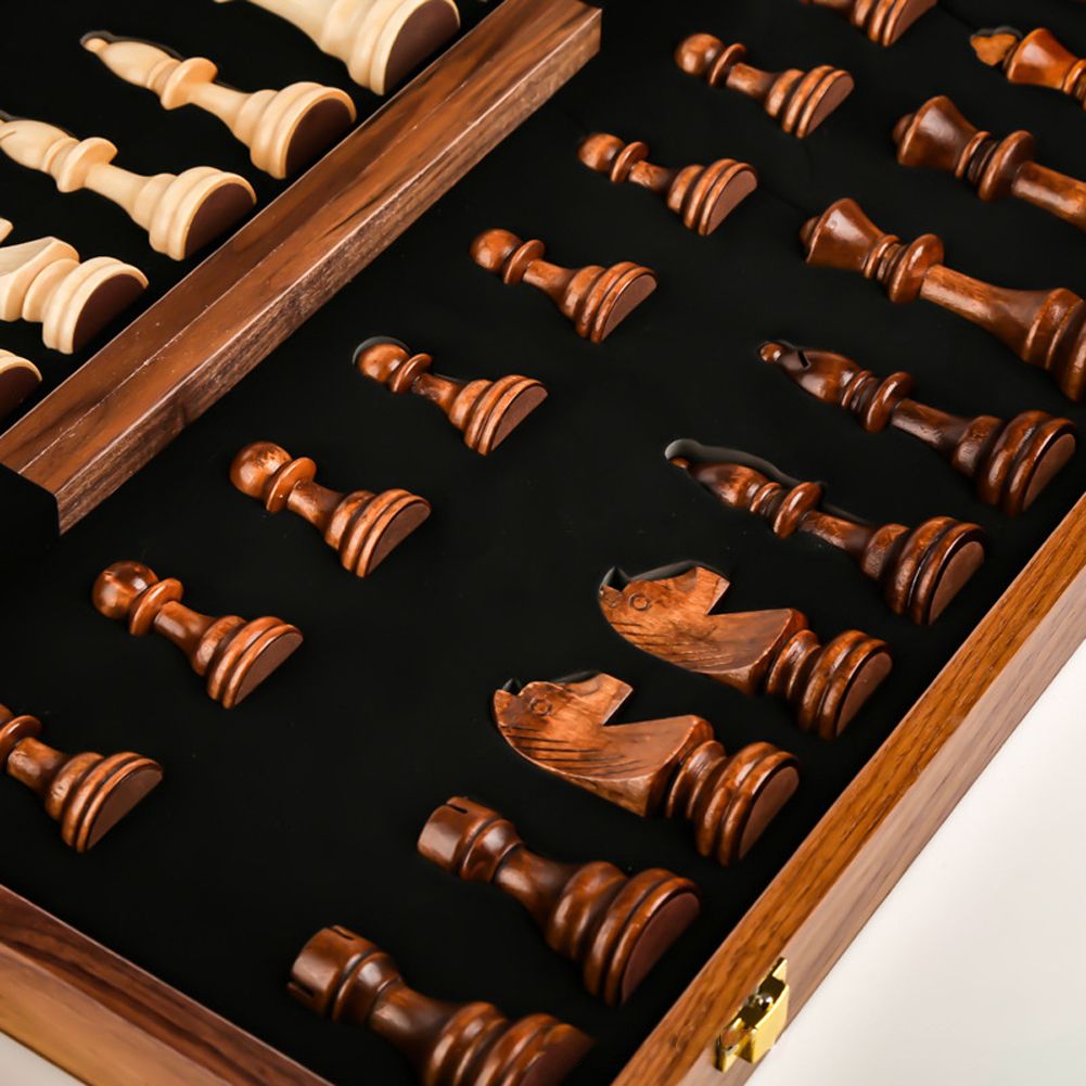 Wooden Chess Board Set 15 Inch International Chess Game