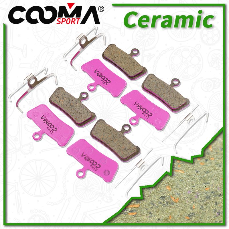 4 Pairs Ceramic Bicycle Disc Brake Pads for SRAM G2, Guide RSC, RS, R, Avid Trail Series Caliper, Elite Class