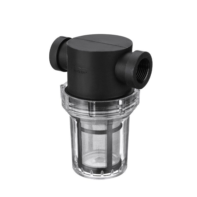 6 Size Tap Water Pipe Filtration Mesh Strainer Water Pump Filter Plastic Transparent E