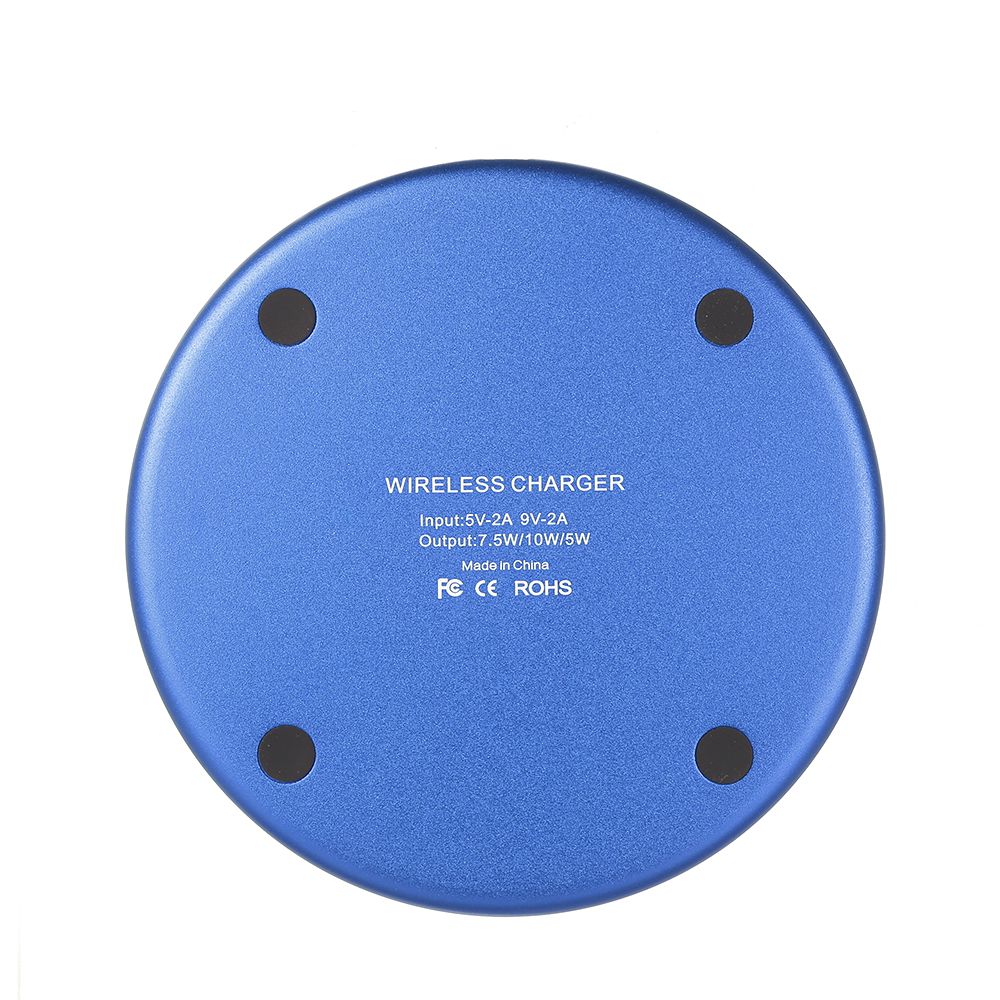 5/7.5/10W Wireless Charger Aluminium Alloy Flying Disk Fast