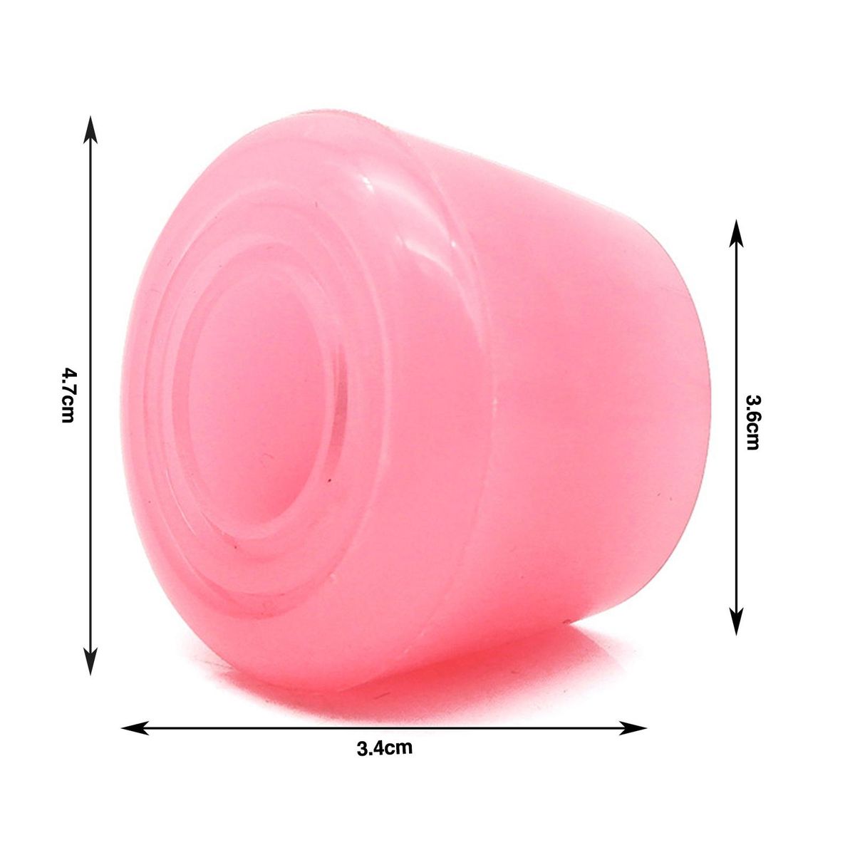 2Pcs Toe Stops Quad Skate Brake Toe Stoppers Pink