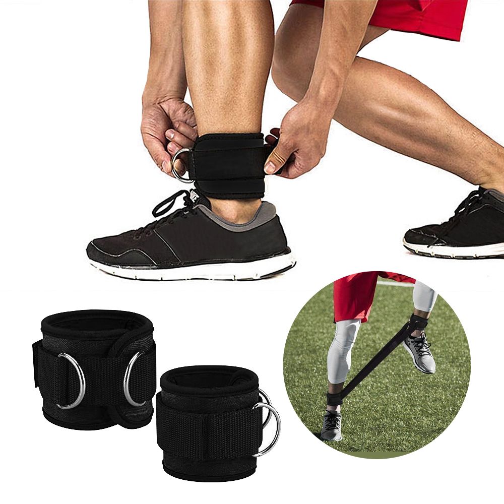 Adjustable D-ring Ankle S Foot Support-1PC Black