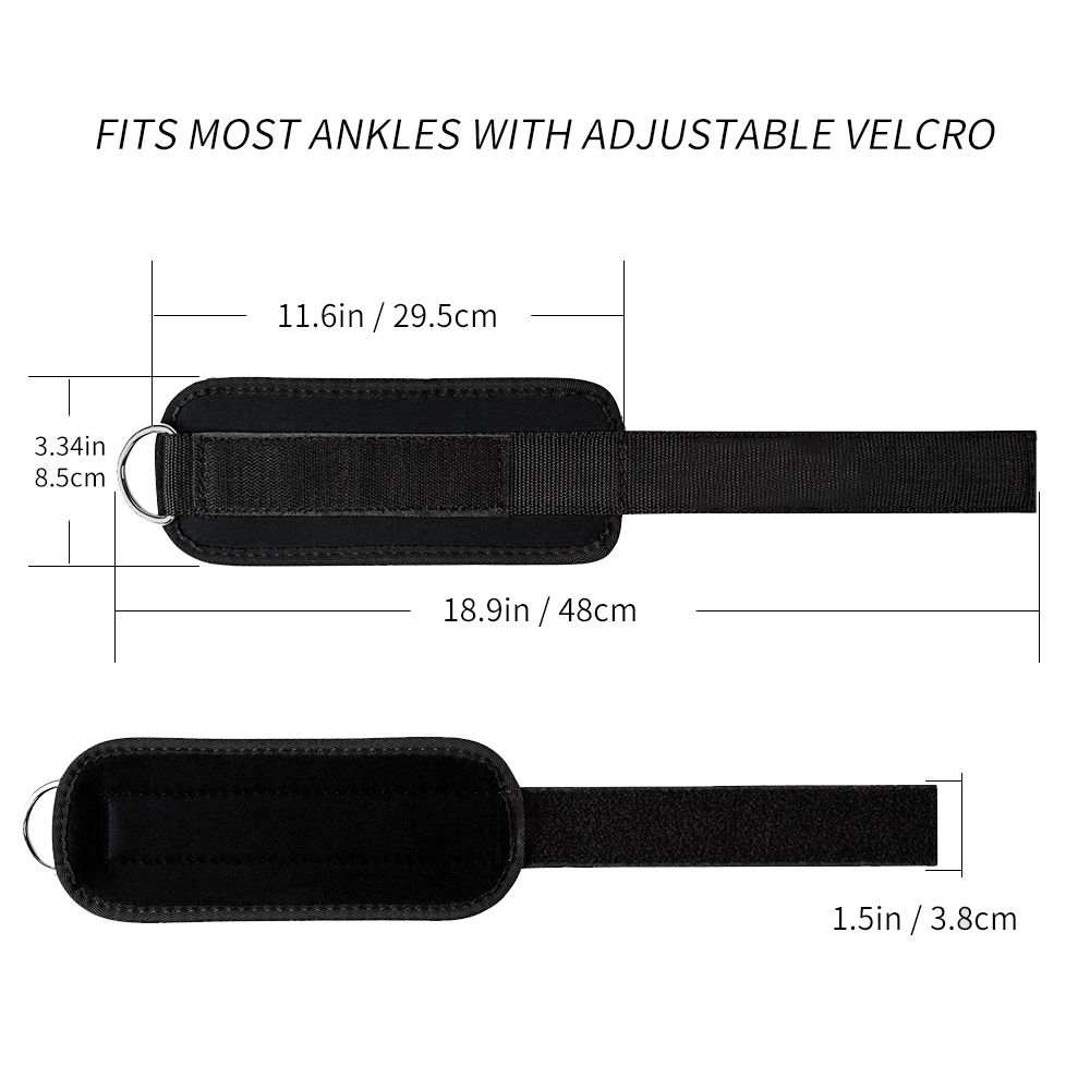 Adjustable D-ring Ankle S Foot Support-1PC Black