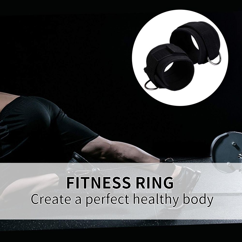 Adjustable D-ring Ankle S Foot Support-1PC Black